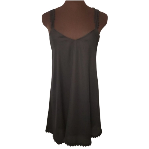 2 for $20 Tobi Crochet Slip Strappy Lace Back Dress - Picture 2 of 7